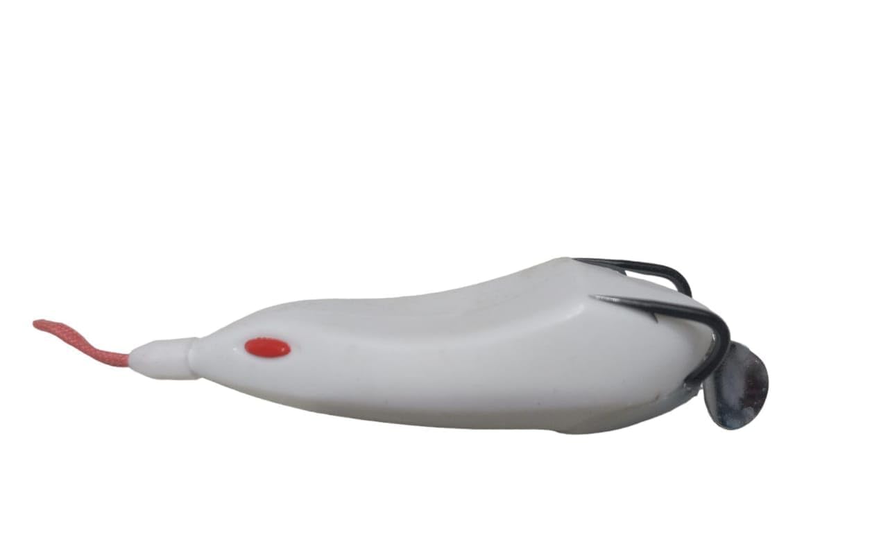 DUSHAMN Frog 17 GRAM/Silicon Frog Fishing Lures and Flies/Artificial Frog/Silicon Frog/Designed Fishing Frog (White)-picture-33