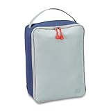 FootJoy Nylon Shoe Bag, Grey/Navy, 9.5x13x5, Nylon Shoe Bag