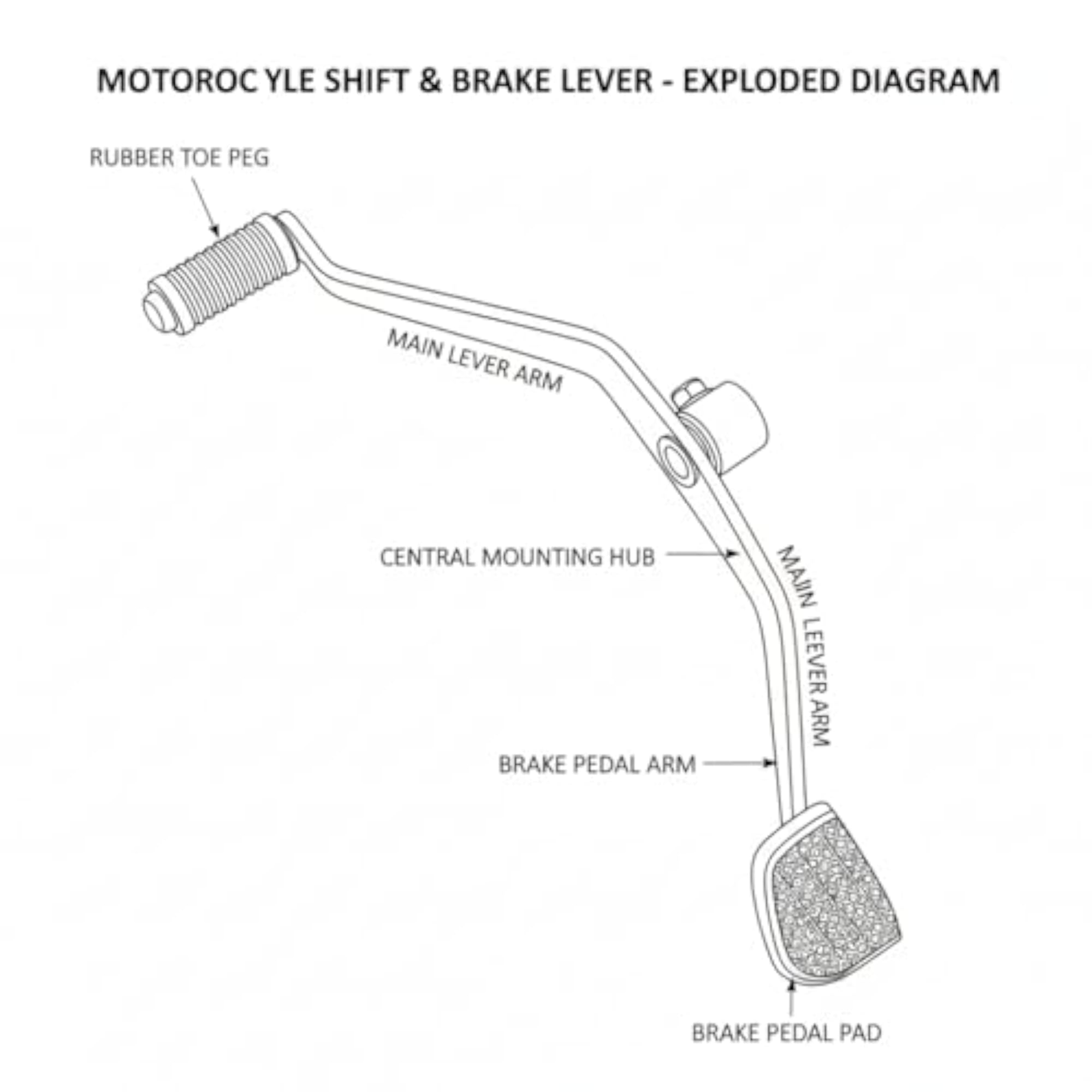 Gear Lever Compatible for Honda Shine BS6