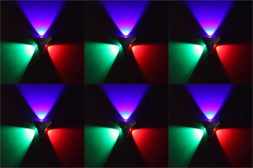 Image of Murphy 6-Watt 3 Way Up Down Outdoor LED Wall Light with Aluminium IP65 Grade Waterproof Body (Multi Color, Pack of 6)