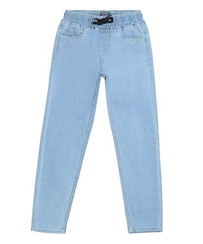 Image of Urbano Juniors Boy's Regular Fit Mid Rise Washed Denim Jogger Jeans Stretchable
