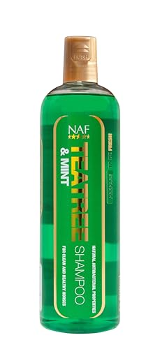 NAF Teatree & Mint Shampoo 500ml Gentle Antibacterial Horse Wash Soothes Sensitive Skin & Promotes Healthy Coat Ideal for Frequent Use