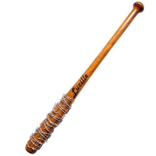 Taco de Beisebol Lucille &ndash; Edi&ccedil;&atilde;o Premium em Madeira Nobre de Angico com Arame Farpado...