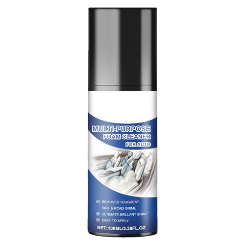 JINGLING Limpiador De Interior De Coche | 100 ml Multifuncional Eficaz - Espuma de Limpieza Interior para Coche,para Protección Higiénica Detallado de Garaje Mantenimiento y Cuidado