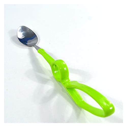 WIPPWER Suministros Especiales Utensilios adaptables Anchos, Cubiertos de Ayuda for la Artritis for Parkinson, temblores en Las Manos: Agarre fácil for Manos temblorosas y temblorosas(Handle Spoon)