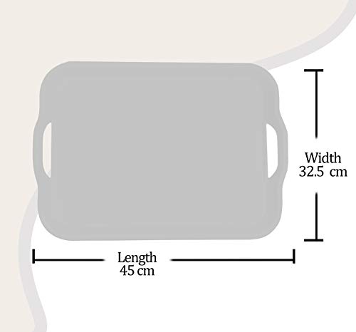 Image of Milton Orient Medium Melamine Tray, White (17.7 inch X 12.7 inch)
