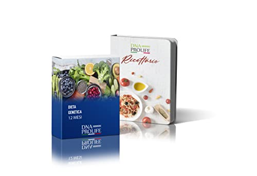 DIENNEA Prolife - Programma Alimentare - 12 Mesi - Include Test Intolleranza Glutine e Lattosio più il Ricettario Completo - Migliora il tuo benessere con un programma su misura - Made in Italy