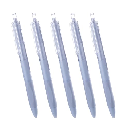 Bolígrafos de gel retráctiles Muloo 5 piezas 0.5 mm negro miniatura 2