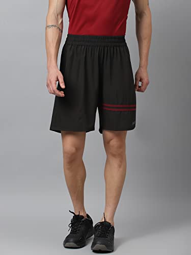 Image of ATICX Polyester Shorts for Men - Quick Dry Lightweight with Zipper Pockets - Gym, Running, Jogging, Training Half Pants for Basketball, Swimming, Badminton, Cycling, Football, Outdoor & Home Wear
