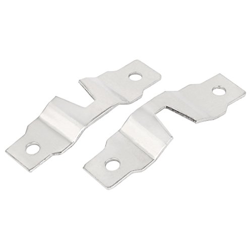 Image of Aexit 52mm x Nails, Screws & Fasteners 15mm Metal Double Hole Photo Picture Frame Hanging Hooks Picture Hangers Hangers 20PCS