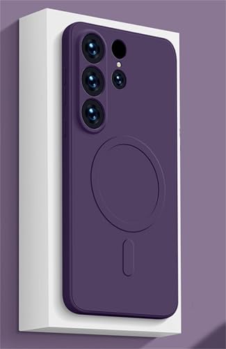 for galaxy s23plus ケース magsafe対応 液体シリコーン 肌の感触 ギャラクシーs23plus 用 ワイヤレス充電 車用マグネット式吸引器 レンズ保護 持ちやすい 指紋防止 落下防止
