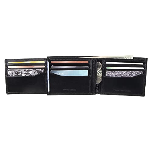 Image of Tommy Hilfiger Men's Leather Orson RFID Bifold Wallet with Removable Passcase