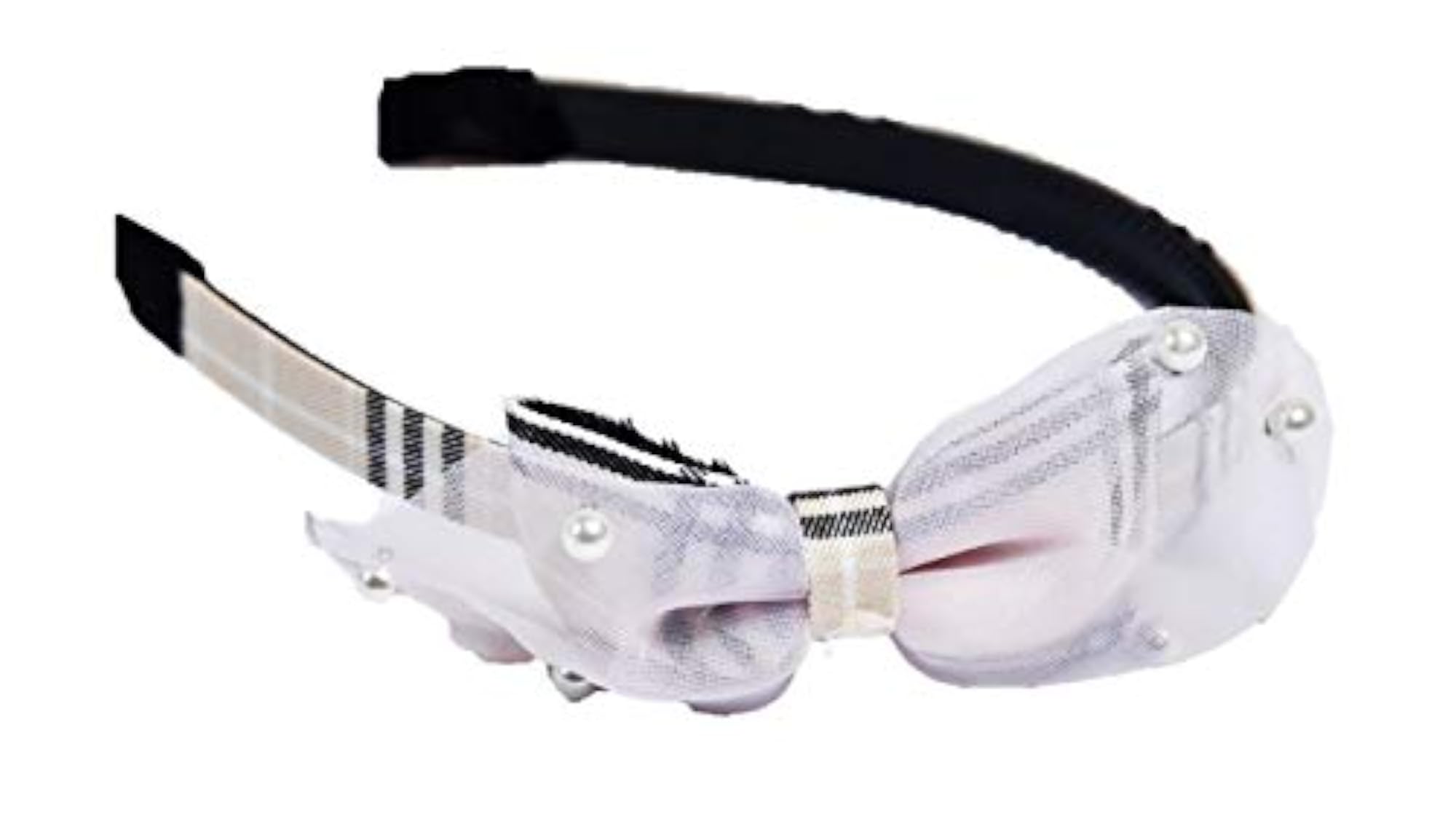 Bow Knot Net Elastic Hairband, Pack of 3