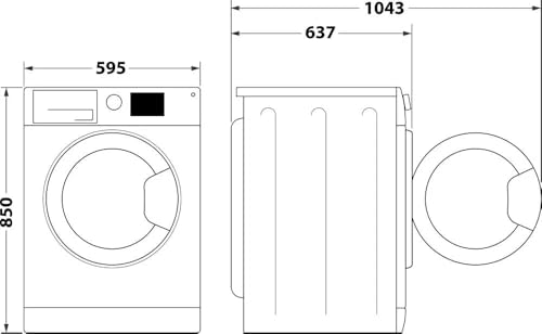 Hotpoint NF97WK IT Lavatrice 9 Kg Classe A Profondita' 60 cm Centrifuga 1400 giri Inverter Vapore colore Bianco - 4