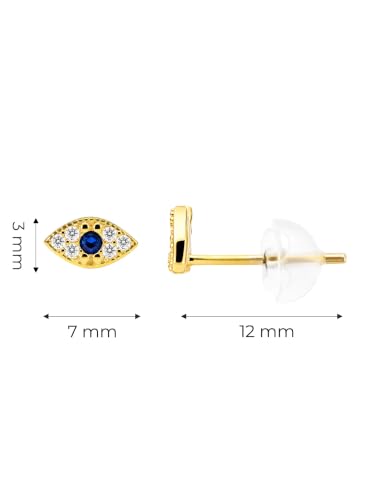 Image of S925 Sterling Silver Earrings, Hypoallergenic Stud for Women & Men | Minimalist Dainty Design, Solid 925 Sterling Silver or with 18K Gold Plate, Daily /Party Wear, Birthday Gift, Silver or Gold