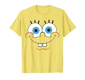 Spongebob Schwammkopf Happy Yellow Wide Smile T-Shirt
