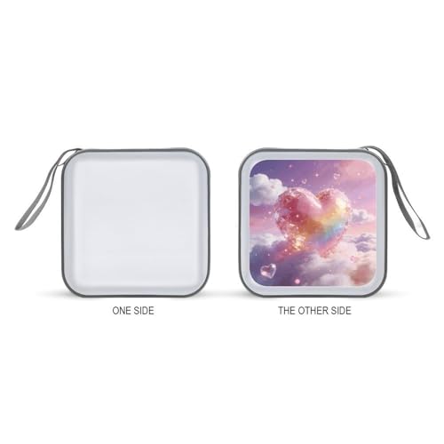 Funda para CD de plástico duro antigolpes con interior protector 8