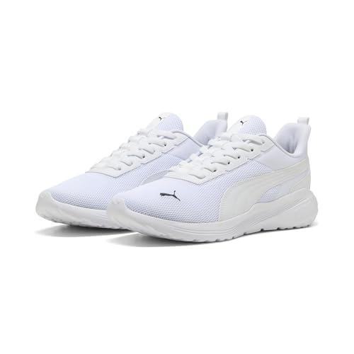 PUMA Unisex Anzarun 2 Lite Sliptech Basket, White White Black, 42.5 EU, Puma Puma Bianco Bianco Nero, 42.5 EU