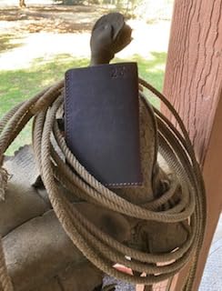 ,Made In The USA, Big Cowboy Wallets, Hand Crafted Full Grain Latigo Leather Western, Rodeo, Long Bifold Wallets, 7 Inches Long/4.25 inches wide/0.5 inches thick, Reddish Brown2