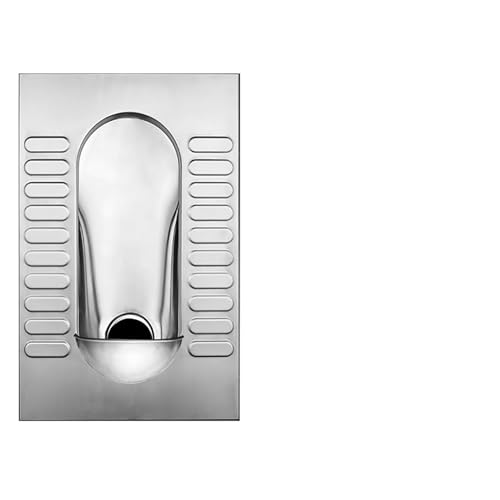 Inodoro en cuclillas de acero inoxidable 304 para baño público, sin olor, diseñado para durabilidad miniatura 1