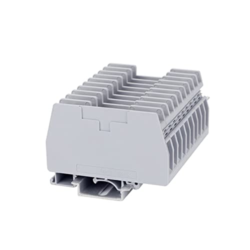 Cubierta de extremo para conector de cable, placa de barrera y terminales carril DIN 5