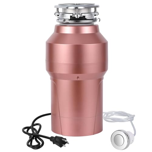 0.75HP 3/4HP Garbage Disposal, 560W 110V Continuous Feed Food Waste Disposer with 14 in Power Cord, 4200r/Min Food Waste Grinding System for Kitchen S
