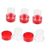 NUOBESTY Boîte De Rangement pour Tampons Étanche Rouge Conteneur De Rangement pour Cache...