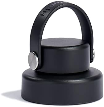 HYDRO FLASK - Chug Cap for Wide Mouth - Leakproof - Honeycomb Insulated Cap with Flex Strap for Easy Carrying - BPA-Free and Toxin-Free - Dishwasher Safe - Black