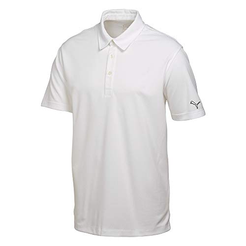 Polo de golf blanc PUMA Essential pour homme vêtement sport classique