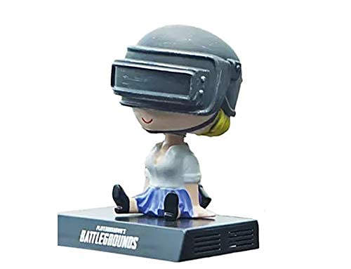 Image of Awestuffs Phone Holder Bobblehead Action Figure for Car Dashboard, Office Desk & Study Table (Pack of 1) (PUBG Diva)