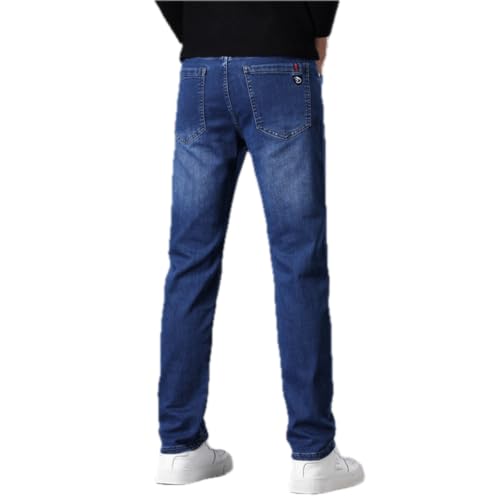 Jeans Pants Trousers Denim Men's Spring and Autumn Light Business Classic Casual3