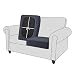 Produktbild SYLC Sofa Sitzkissenbezug Stretch Sitzkissenschutz Elastischer Kissenbezüge, Husse Überzug Bezug Für Sofa Sitzkissen, rutschfest Stoff Tartan (Grau,2-Sitzer)