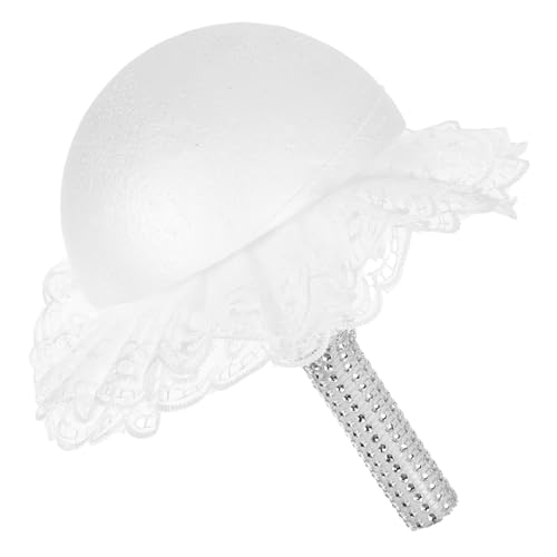 ERINGOGO Floral Arrangement Foam Kit with Lace Collar Versatile Flower Bouquet Holder for Weddings Bridal Decor and Creative Floral Designs for Any Wedding Style