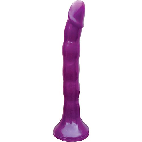 Hott Products Wet Dreams Skinny Me Strap On Dildo with Harness, Purple, 7 Inch, 10 Ounce (3047)