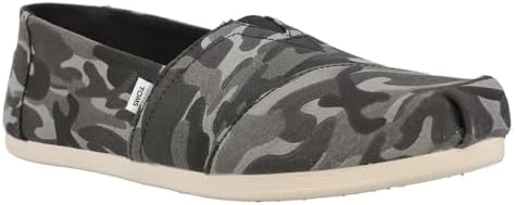 TOMS Womens Alpargata Camo Slip On Flats Casual - Black - Size 6 B | Image 1