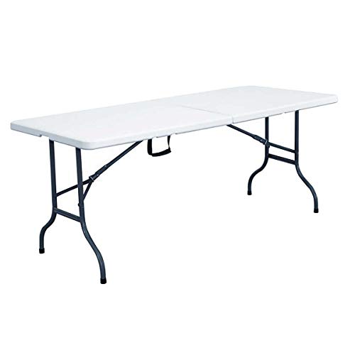 Table Pliante Blanche 152 x 70 x 74 cm, Blanc