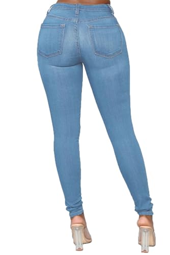 Women's Skinny Jeans High Waist Butt Lifting Denim Pants4