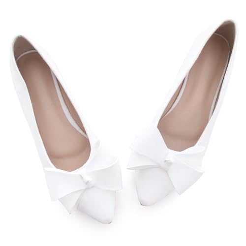 Image of TN TANGNEST Flats Shoes Women Comfort Casual Loafers | Classic Pointed Toe Bowknot Flats Cute Slip On Flats, Wear to Work Travel Walk