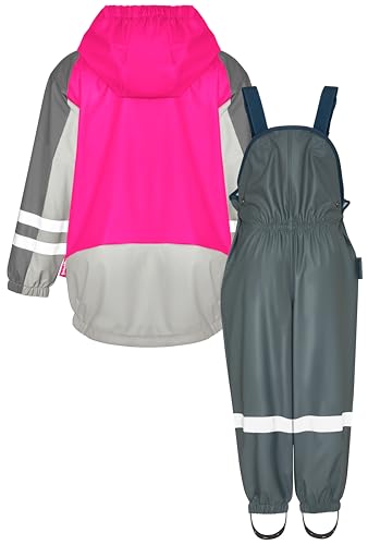 Regen-Set, Zweiteilig 3-in-1 Regenjacke und Regenhose, Fleece-Futter