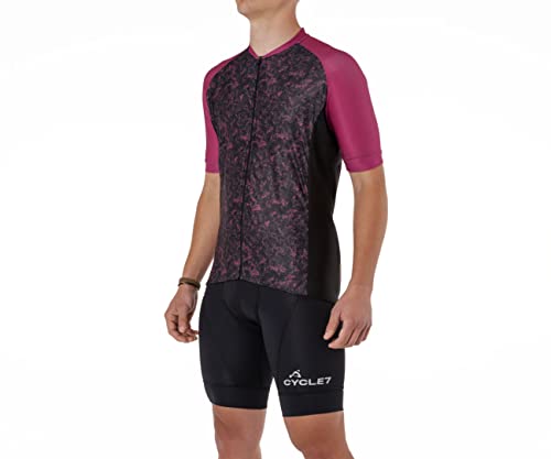 Camisa de Ciclismo Cycle7 Masculina Estampa Blur Tamanho:P