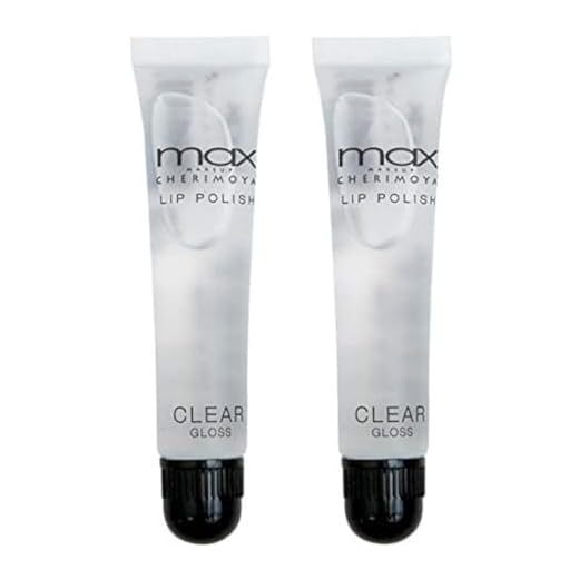 Cherimoya MAX Makeup Clear Lip Polish (2 Pieces)