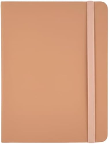NoteEase™ A6 PU Softcover Notebook – 9 × 14 cm Compact Lined Journal with Faux Leather Cover -Orange