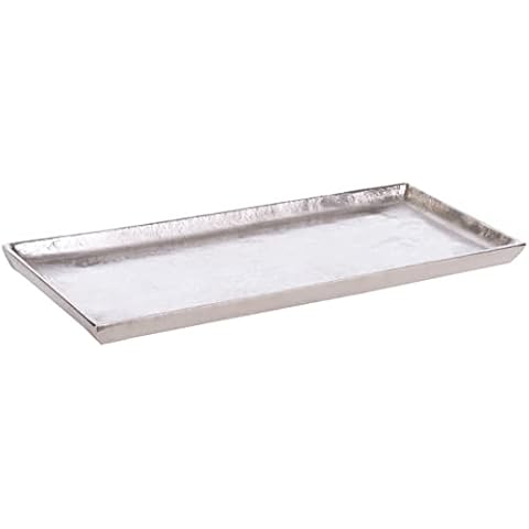 Bandeja decorativa de aluminio rectangular Cover