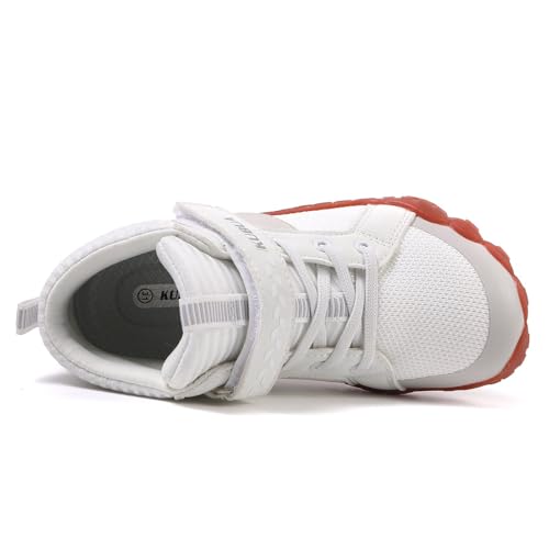 Image of KUBUA Kids High Top Barefoot Shoes Boys Girls Minimalist Zero Drop Sneakers | Wide Toe Box, Padded Collar for Ankle Support, Non-Slip, Hiking, Tennis, Walking, School, Wrestling, Gym, Little Kid, Big Kid