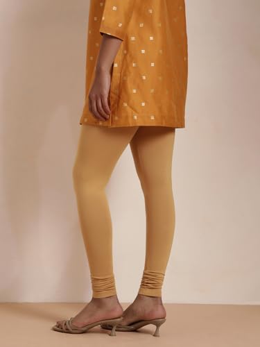 Image of TWIN BIRDS Tailored Cut and Classic Fit Super Stretchable Elastane Fabric Churidar Leggings for Women