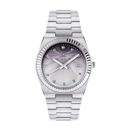 Montre homme étanche ultra fine en acier résistant aux rayures Lenor Graphite