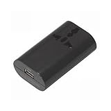 (8個まとめ売り) YAZAWA 海外用マルチ変換プラグ USB付 ブラック HPM4BK