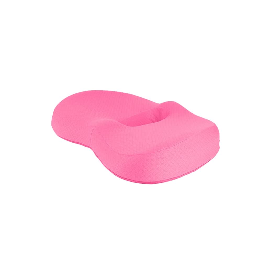 Coussin de fesses en mousse à mémoire de forme rose pour chaise de bureau - 4