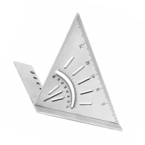 Hoement 木工用 製三角定規 ケガキゲージ兼用 精密測定ツール 軽量 で使いやすい