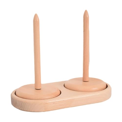 Soporte para ovillos de lana POXZSFX de madera para tejer cómodamente en el sofá 6